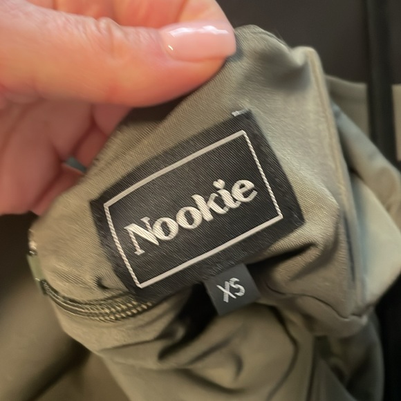 Nookie Boulevard Midi Dress in olive green - Picture 6 of 6